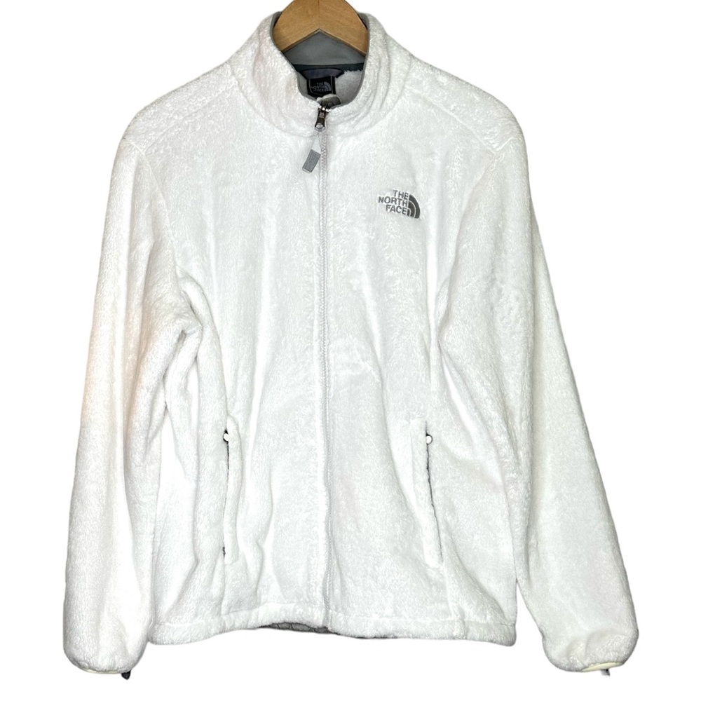 The North Face Winter Snow White Fleece Full Zipper Sweater Jacket